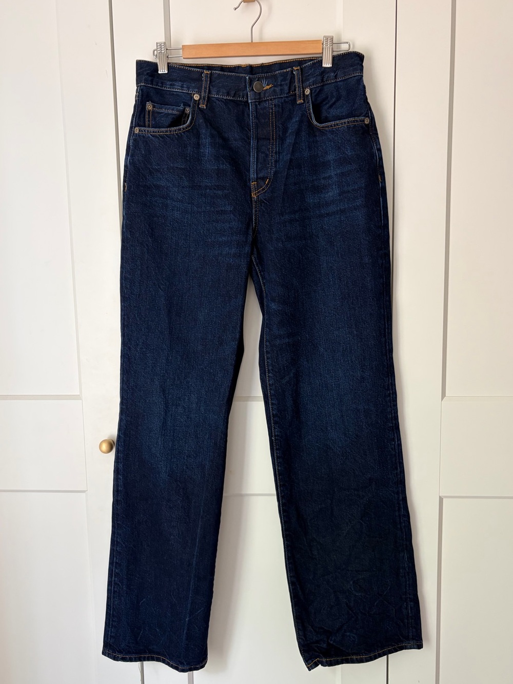 Zara Dark Blue Wide-Leg Jeans | 29